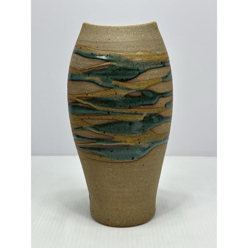 VASE VINTAGE COLLECTIBLE SOUTHWESTERN ESTATE POTTERY DECOR MARKED HANDMADE
